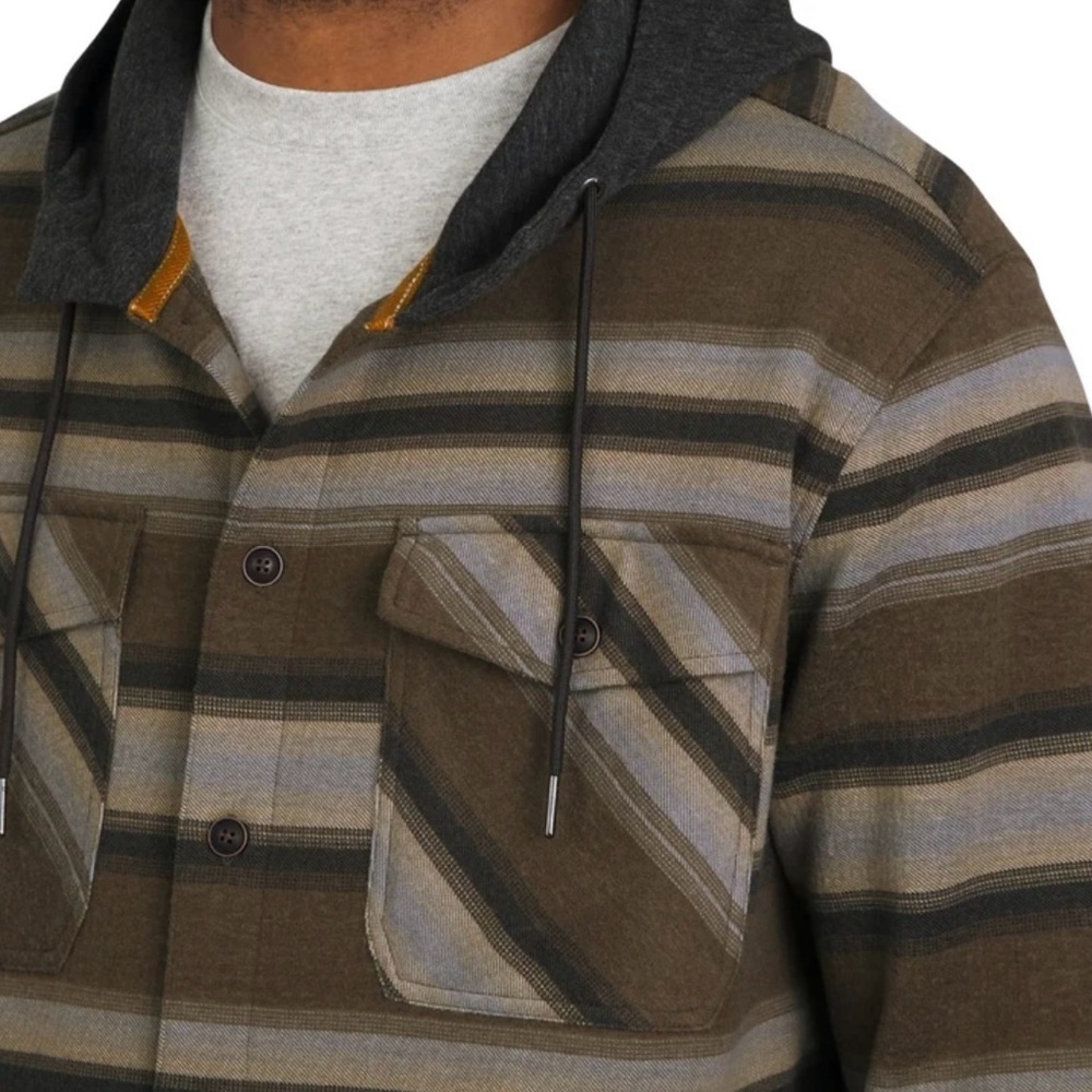 2 Quiksilver Men's Hooded Shirt Jacket - Picture 6 of 14